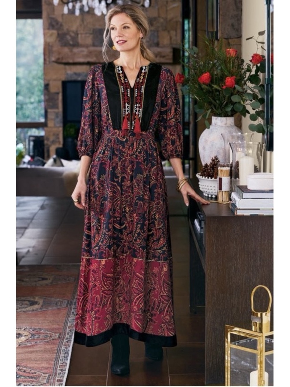 Soft Surroundings Quinn Maxi Dress